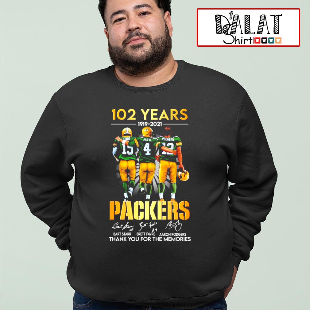 Green Bay Packers Brett Favre Bart Starr and Aaron Rodgers Mvp Champion  signatures tee shirt, hoodie, sweater, long sleeve and tank top