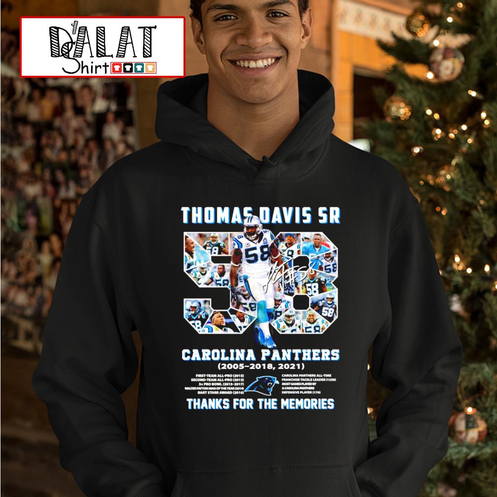 Thomas Davis Sr Carolina Panthers thank you for the memories shirt -  Dalatshirt