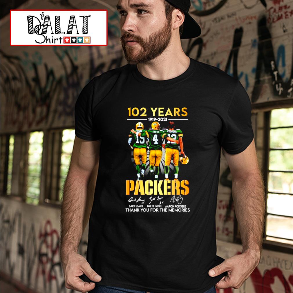 Green Bay Packers Brett Favre Bart Starr and Aaron Rodgers Mvp Champion  signatures tee shirt, hoodie, sweater, long sleeve and tank top