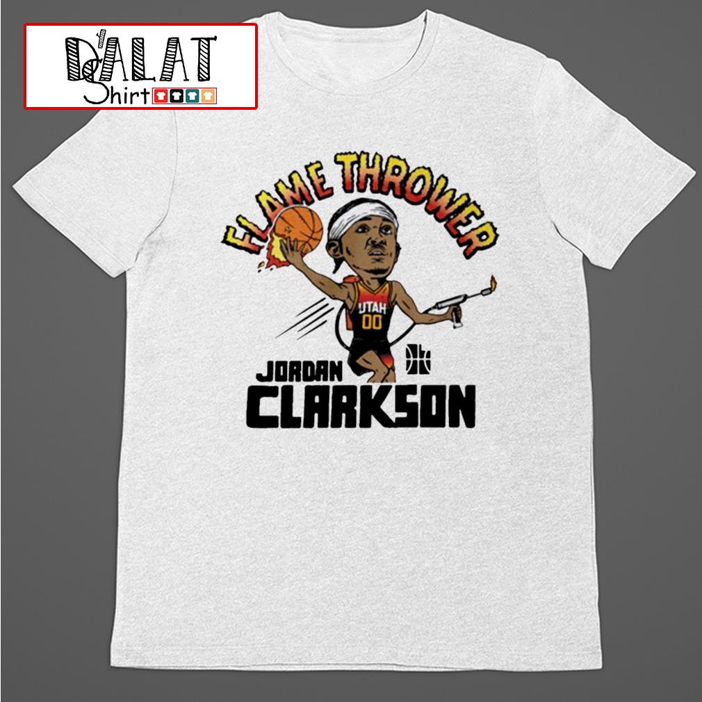  Jordan Clarkson Shirt (Cotton, Small, Heather Gray