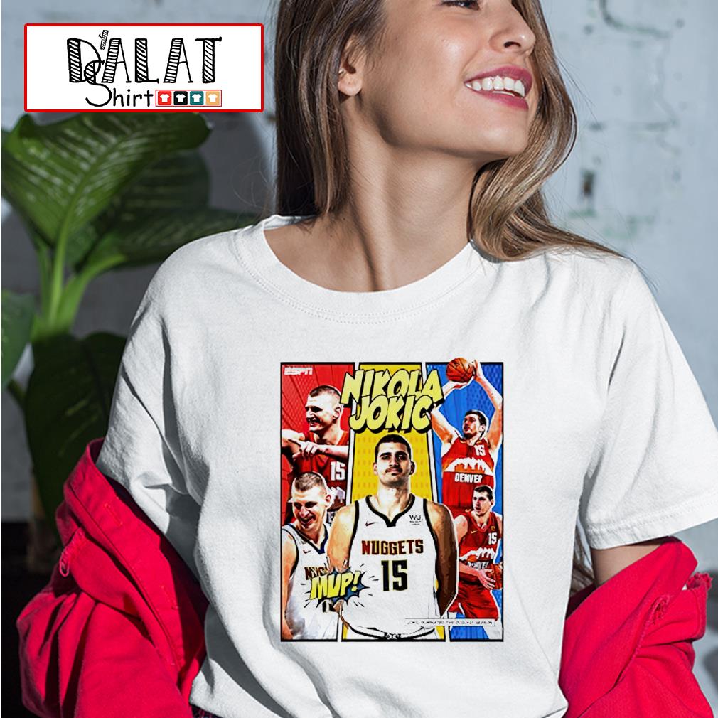 Nikola Jokic Back To Back NBA Playoffs 2023 Denver Nuggets MVP Fan Gifts T- Shirt - Binteez