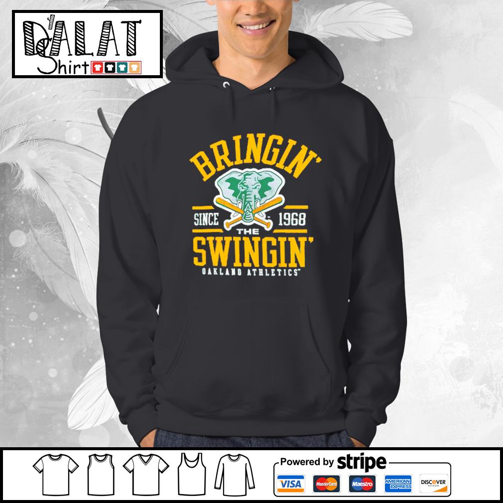 Oakland Athletics bringin swingin since 1968 shirt - Dalatshirt