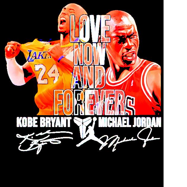 Kobe Bryant vs Michael Jordan game signature t-shirt