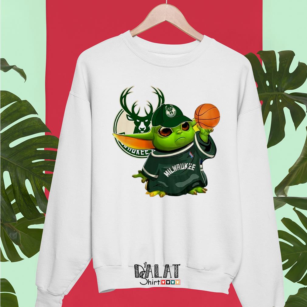 Milwaukee Bucks Basketball Baby Yoda shirt - Dalatshirt