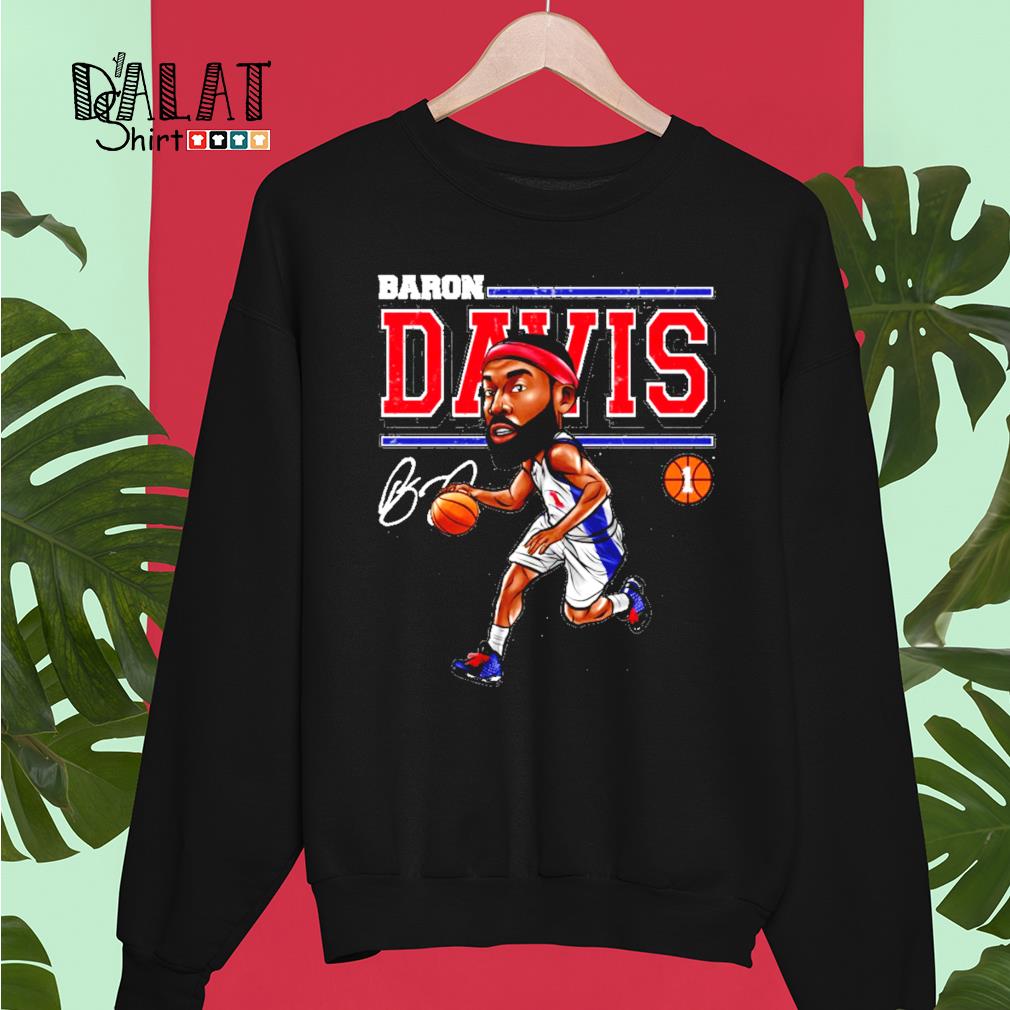 Los Angeles basketball Baron Davis old English signature shirt