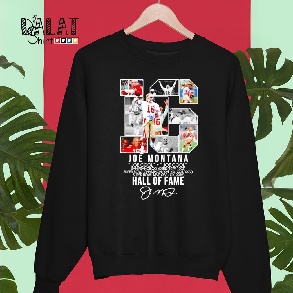 Joe Montana San Francisco 49ers 1979 1992 signature shirt, hoodie, sweater,  long sleeve and tank top