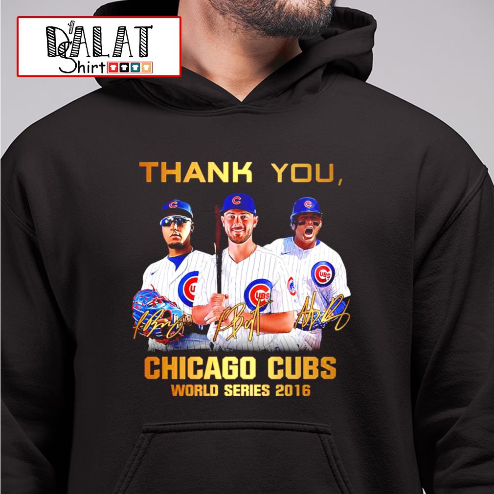 Thank you Chicago Cubs World Series 2016 signatures shirt - Dalatshirt