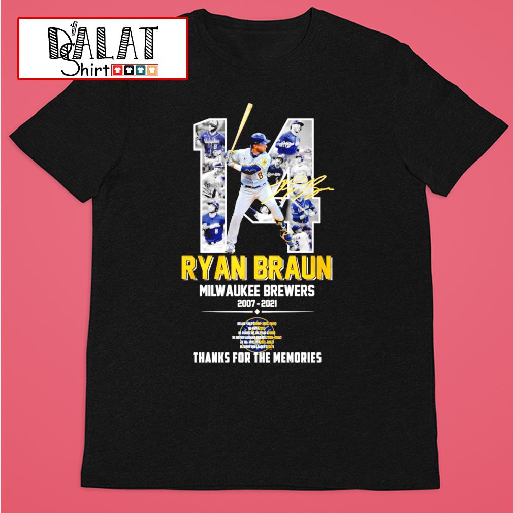 Signature - Ryan Braun Shirt, Milwaukee Major League Baseball