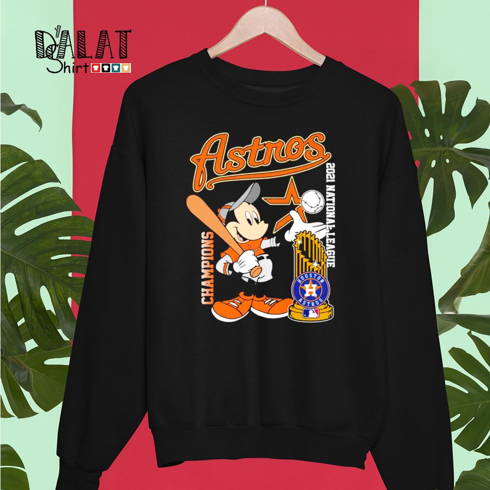 Mickey Mouse playing Baseball Astros champions 2021 national