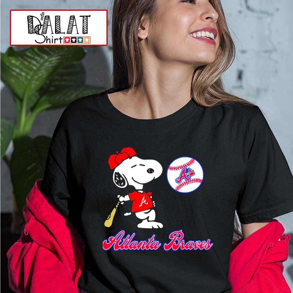 Atlanta Braves Snoopy Baseball Jersey - Navy