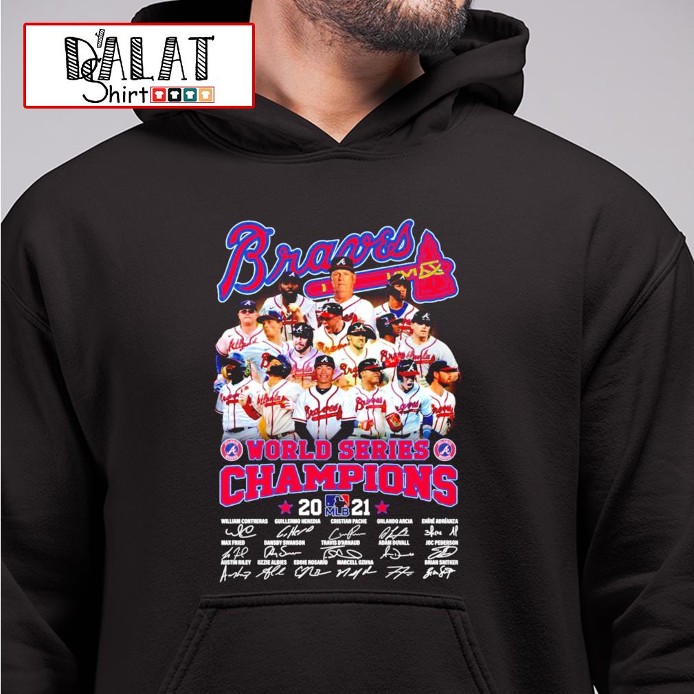 Atlanta Braves World Series Champions 2021 signatures shirt - Dalatshirt
