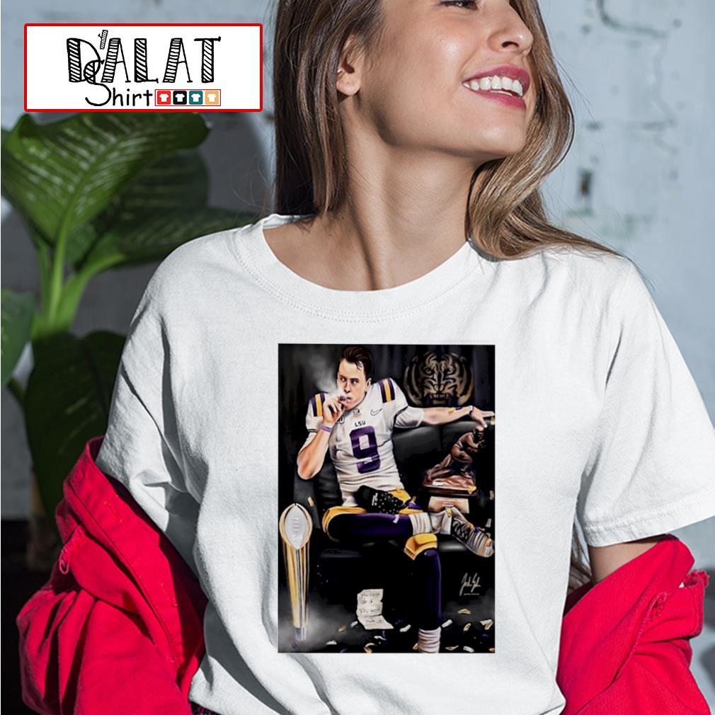 LSU Joe Burrow smoking the cigar shirt, hoodie, sweater, long