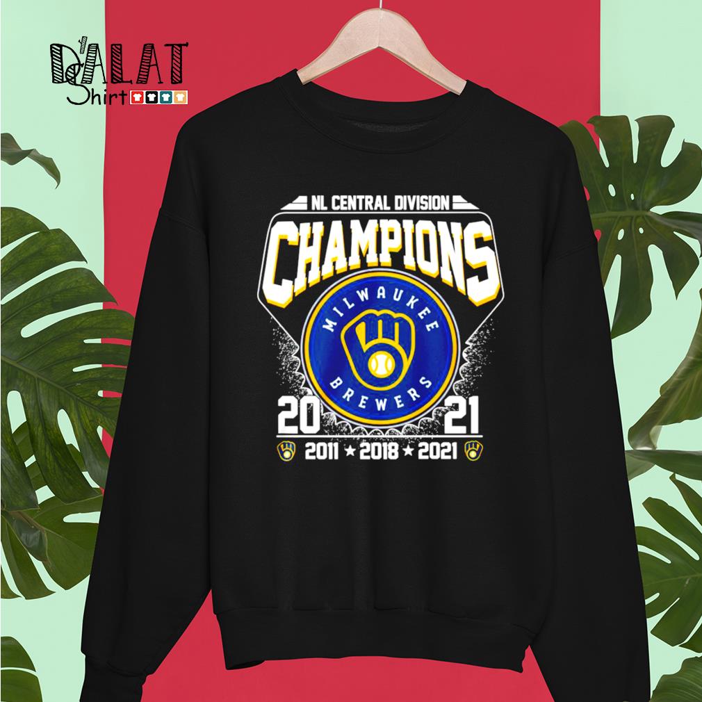 Milwaukee Brewers NL Central Division Champions 2021 MLb shirt, hoodie,  sweater, long sleeve and tank top
