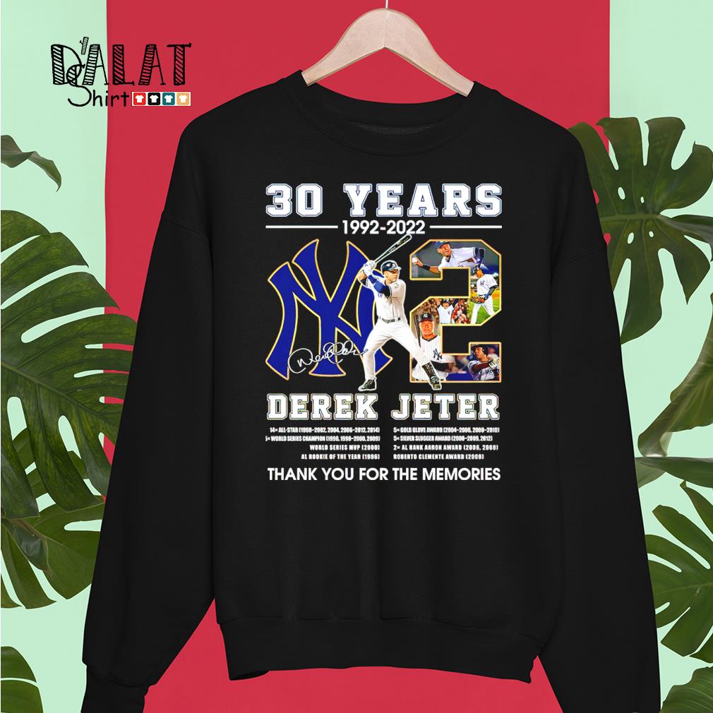 Derek Jeter Allstar World Series Champion World Series MVP Thank You For  The Memories T-Shirt - TeeNavi