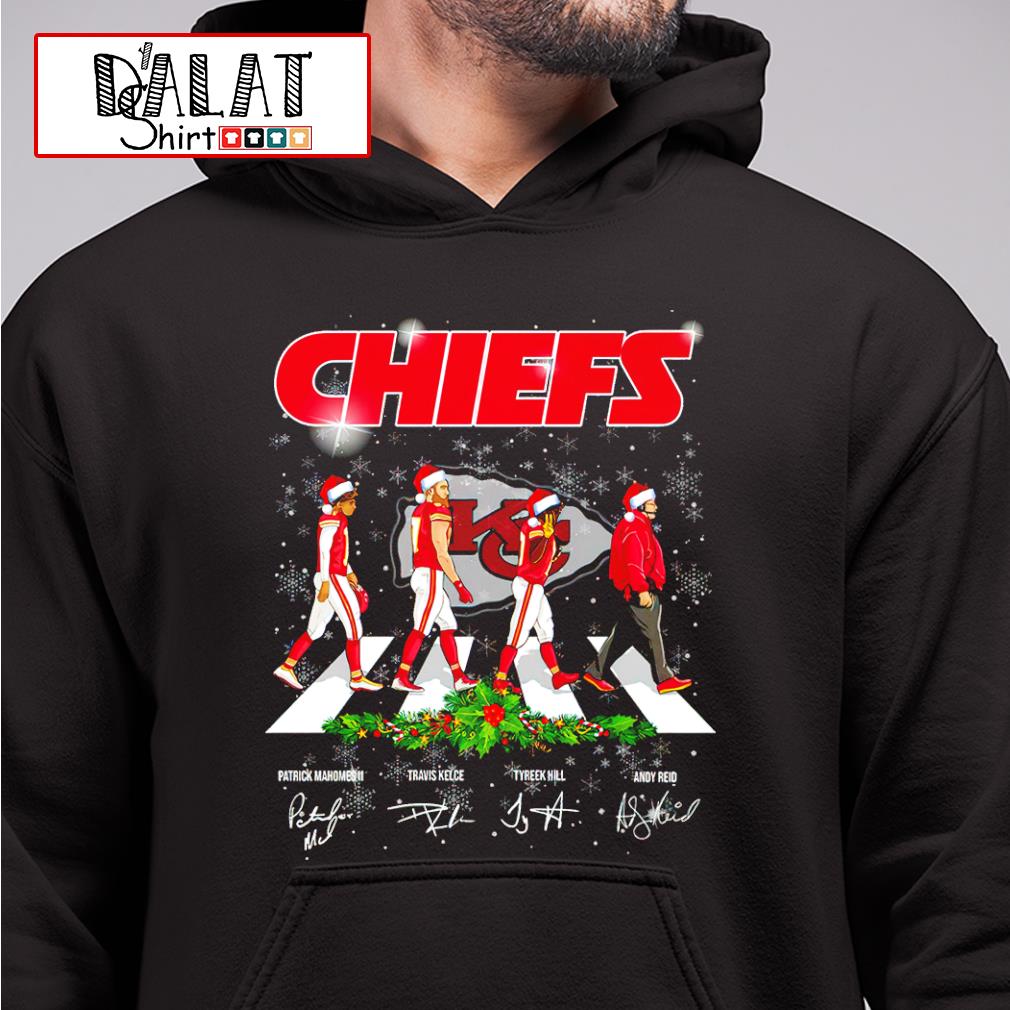 Kansas City Chiefs Christmas Abbey Road Signatures Shirt