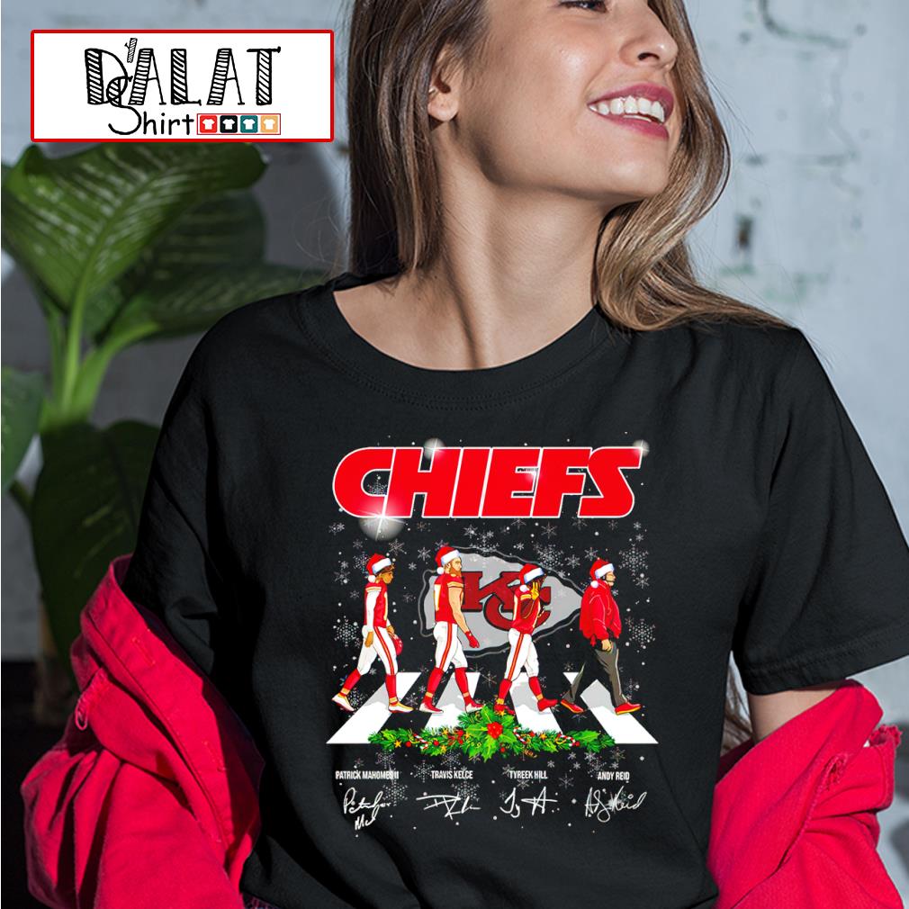 Kansas City Chiefs Christmas Abbey Road Signatures T-Shirt – The