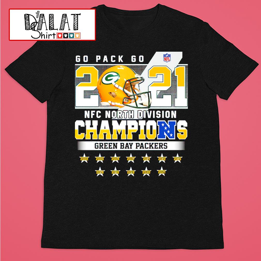 Go Pack Go 2021 NFC North Division Champions Green Bay Packer shirt -  Dalatshirt