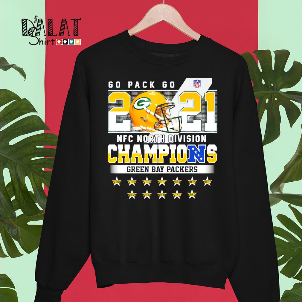 Green bay packers nfc north division champions 2021 signatures shirt,  hoodie, sweater, long sleeve and tank top