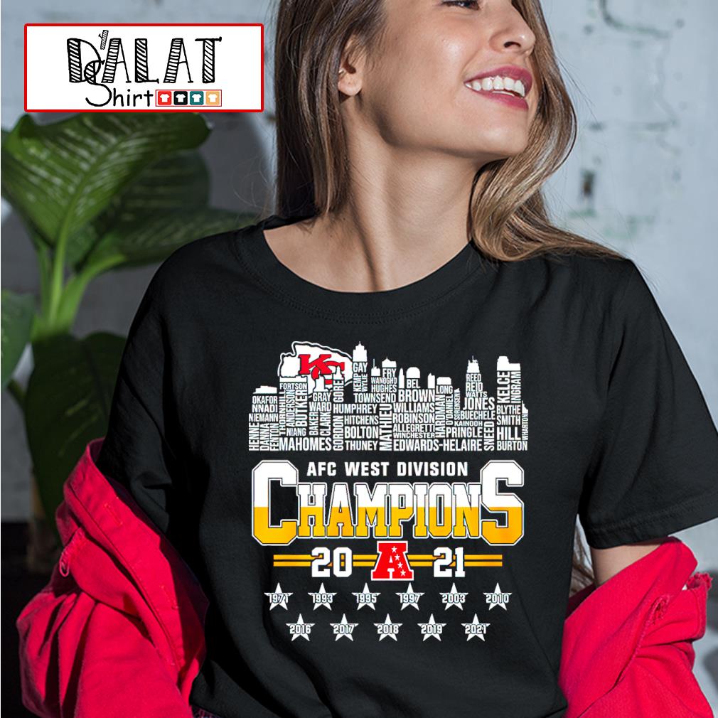 Best 2021 afc west Division Kansas city Chiefs champions shirt, hoodie,  sweater, long sleeve and tank top