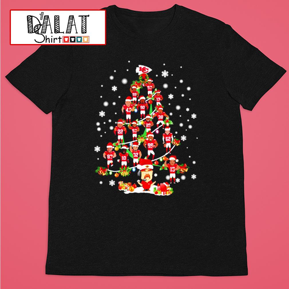 Kansas City Chiefs Santa hat Christmas T-shirt - Kaiteez