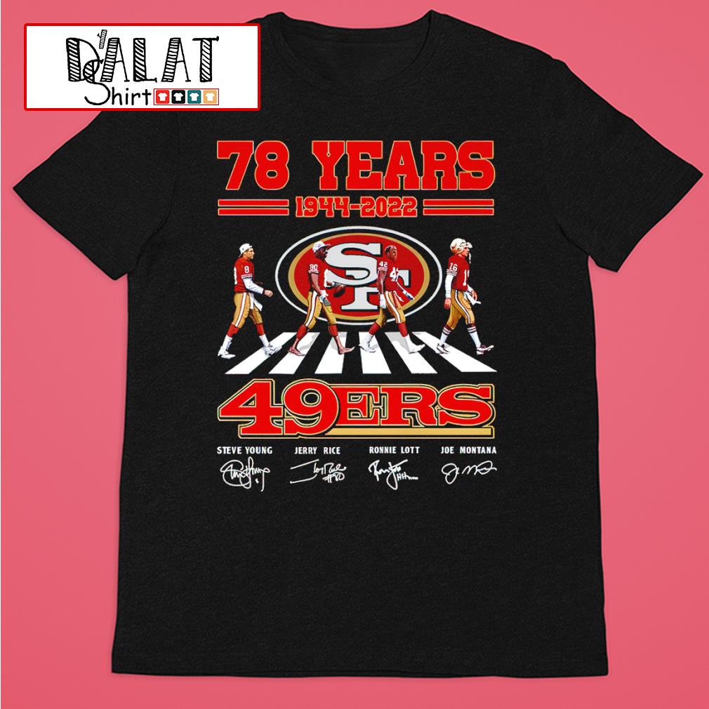 San Francisco 49ers Abbey Road 78 Years 1944-2022 Signatures