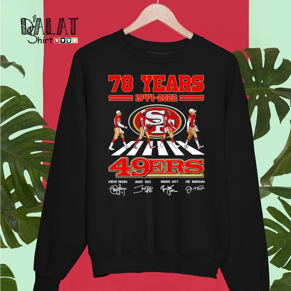 San Francisco 49ers Abbey Road 78 Years 1944-2022 Signatures