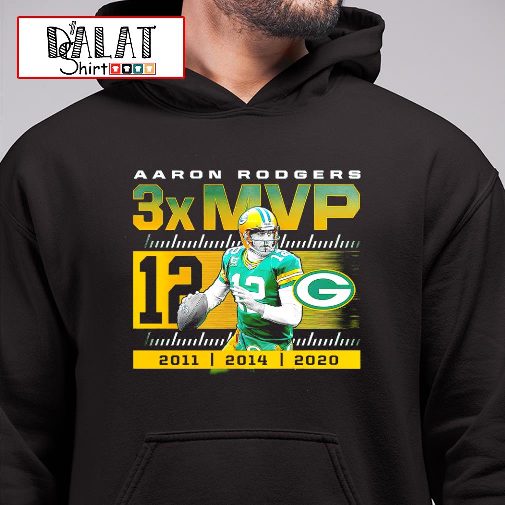 Green Bay Packers Green Rodgers 3X MVP Short Sleeve T-Shirt