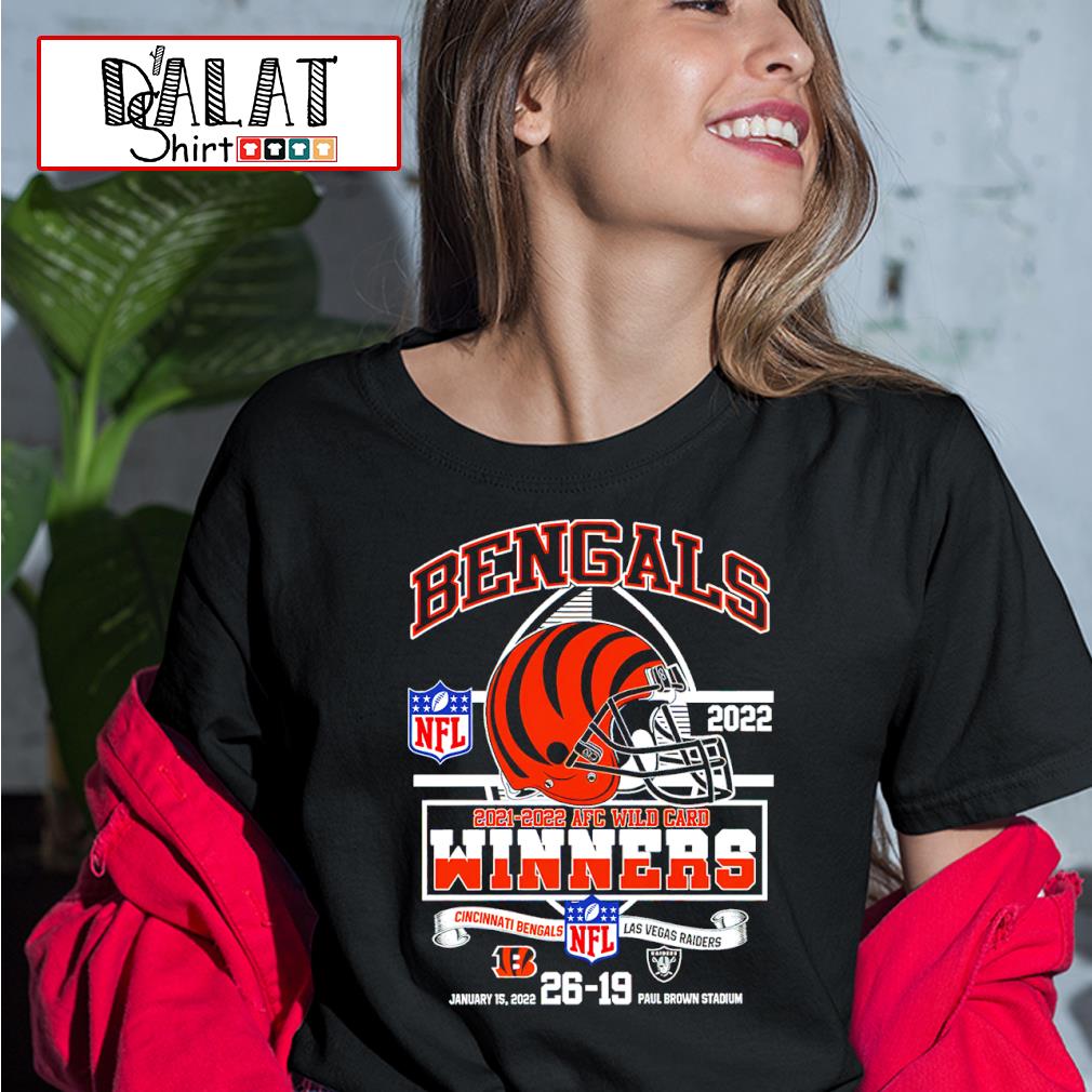 Bengals Cincinaati 2021-2022 AFC Wild Card Winners Bengals vs Raiders shirt,  hoodie, sweater, long sleeve and tank top