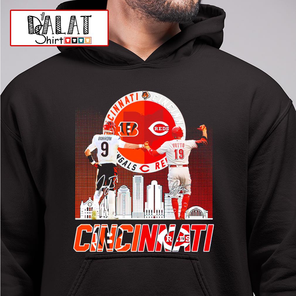 Cincinnati Bengals Joe Burrow and Cincinnati Reds Joey Votto signatures  shirt, hoodie, sweater and long sleeve