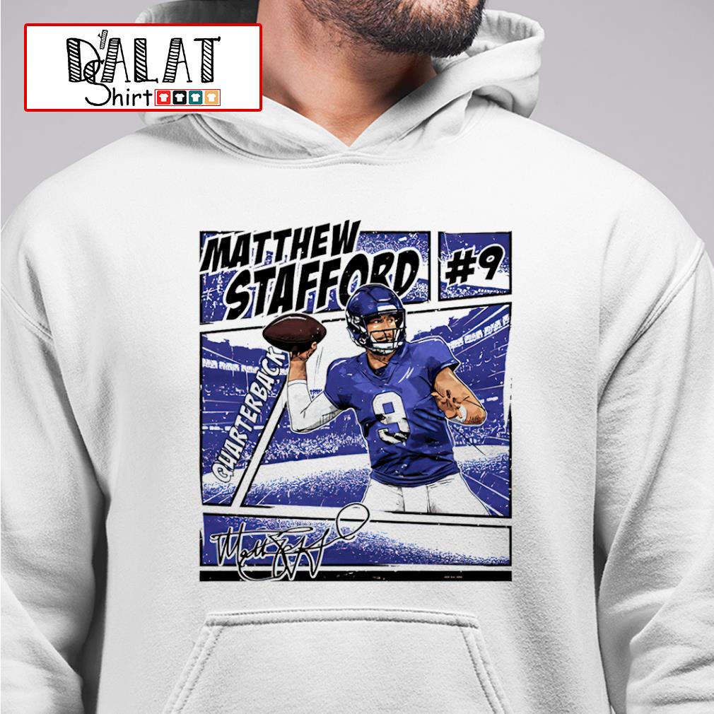 Matthew Stafford cartoon signature shirt, hoodie, sweater, long sleeve and  tank top