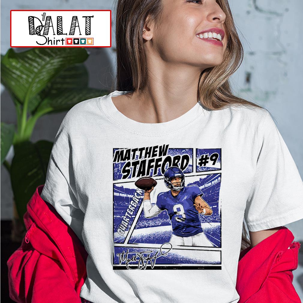 Matthew Stafford cartoon signature shirt, hoodie, sweater, long sleeve and  tank top