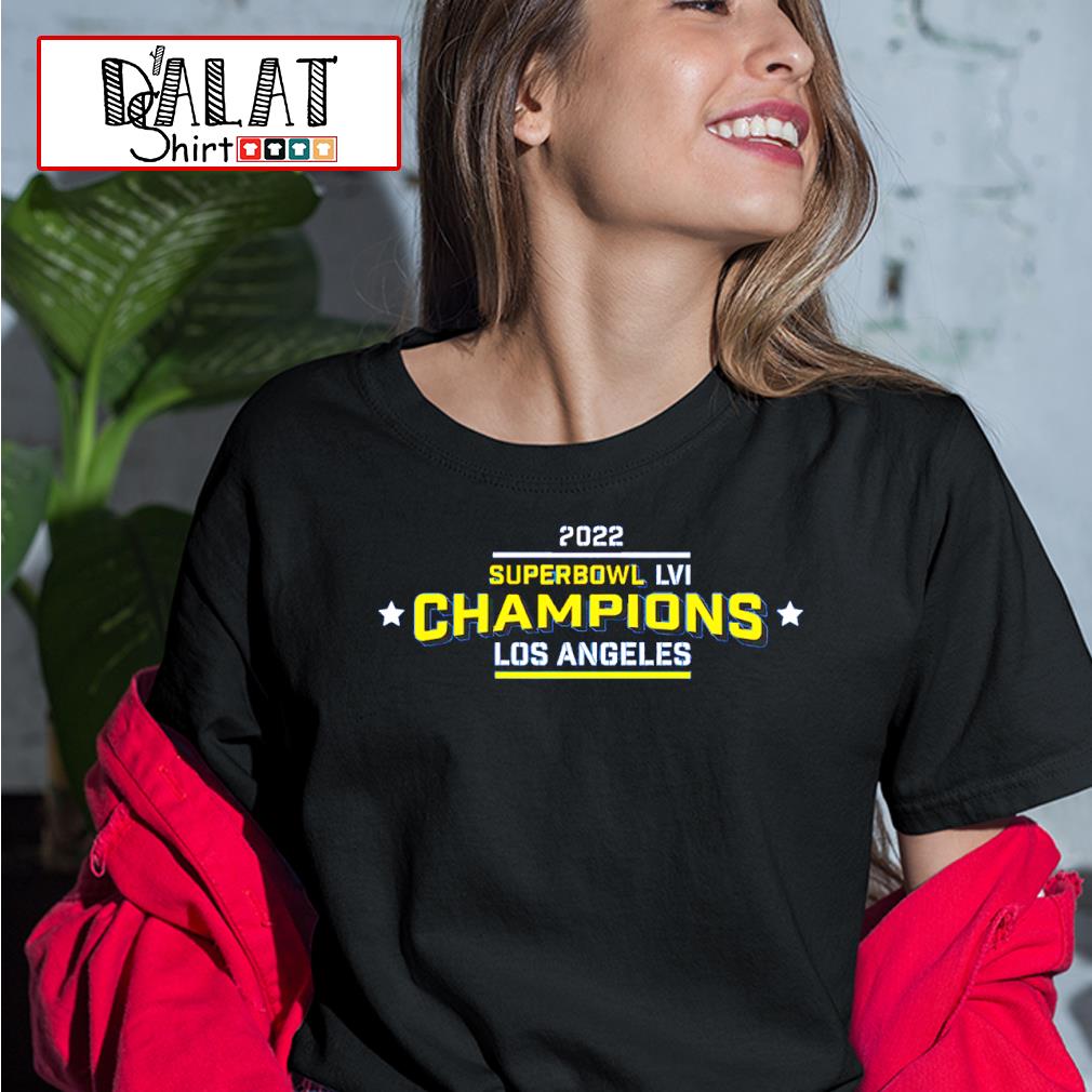 Super Bowl LVI Champions Los Angeles 2022 T-Shirt - Anynee