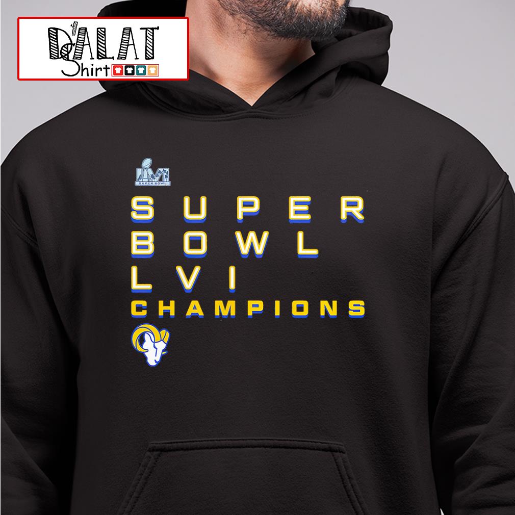 Champions Los Angeles Rams Super Bowl 2022 signature shirt, hoodie