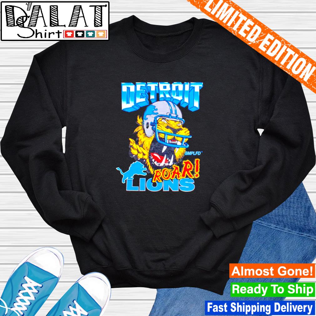 Get Buy Coach Brad Holmes Wearing Detroit Lions Roar X Smplfd tee Sweatshirt