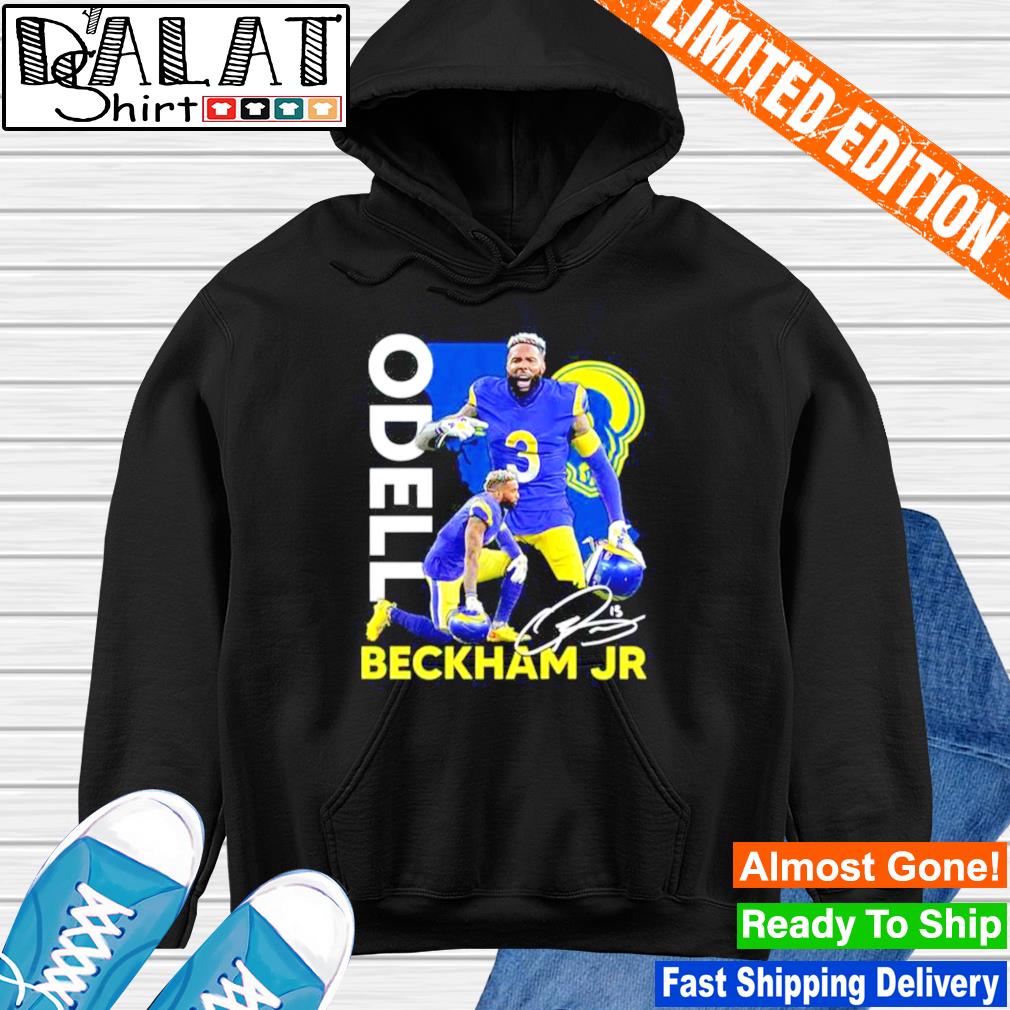 Odell Beckham Jr Los Angeles Rams Signature T-Shirt, hoodie, sweater, long  sleeve and tank top