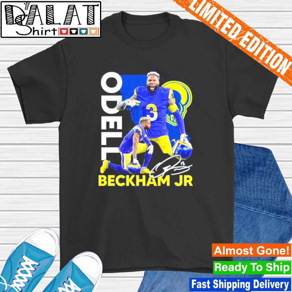 Men's Nike Odell Beckham Jr. Royal Los Angeles Rams Player Name & Number  T-Shirt