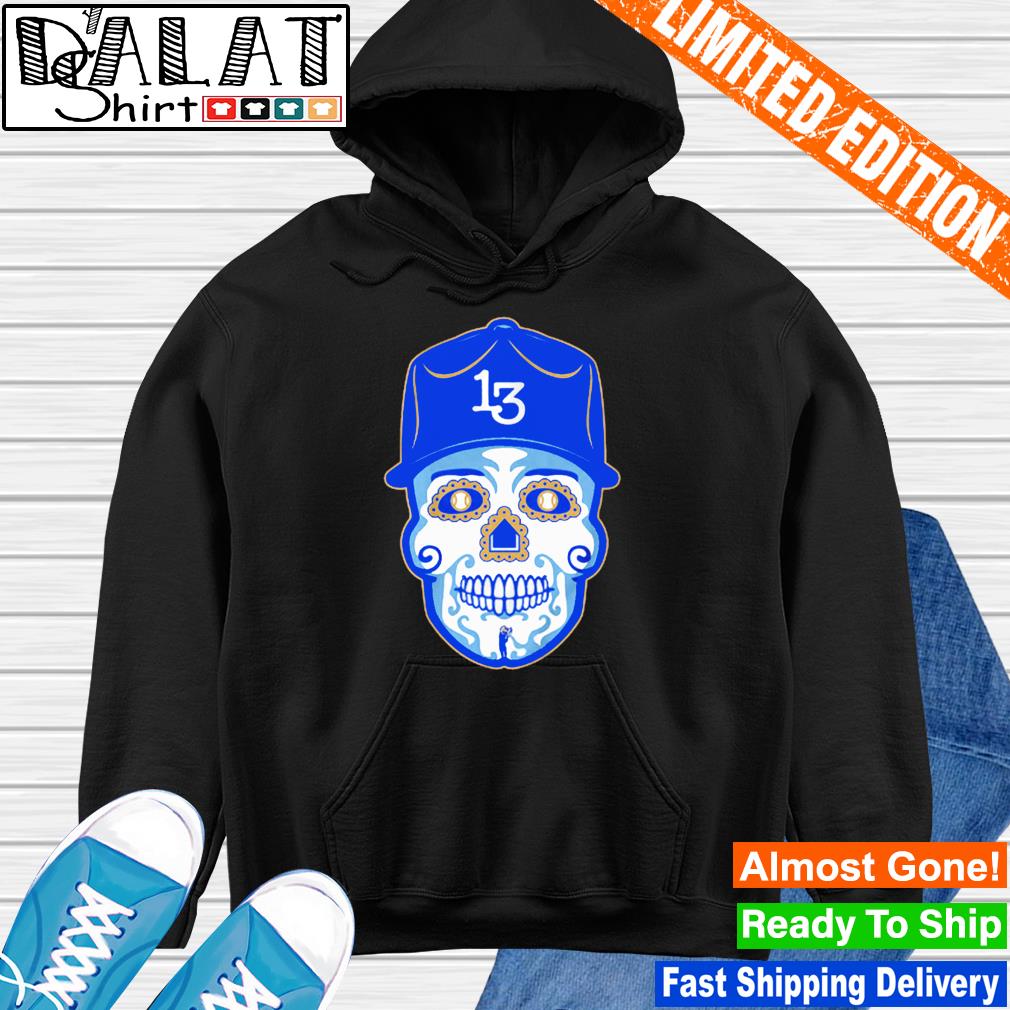 Official Salvador Pérez Sugar Skull Kansas City Royals Shirt