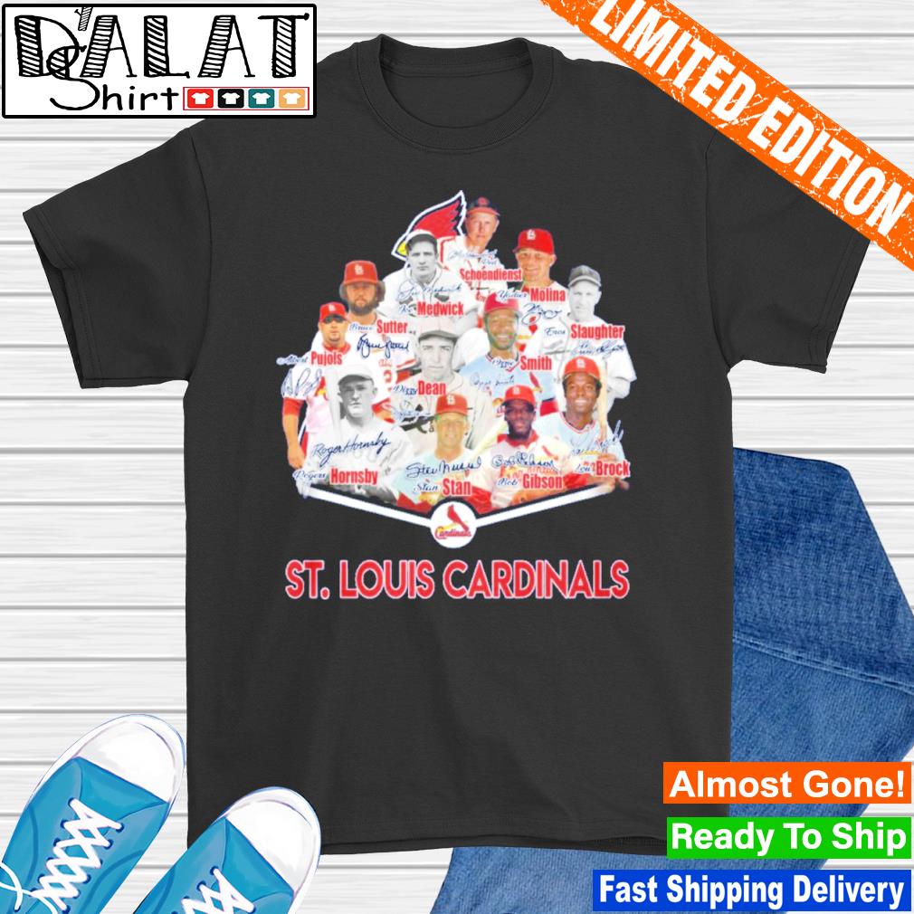 St. Louis Cardinals Baseball Team Signatures T-Shirt, Tshirt