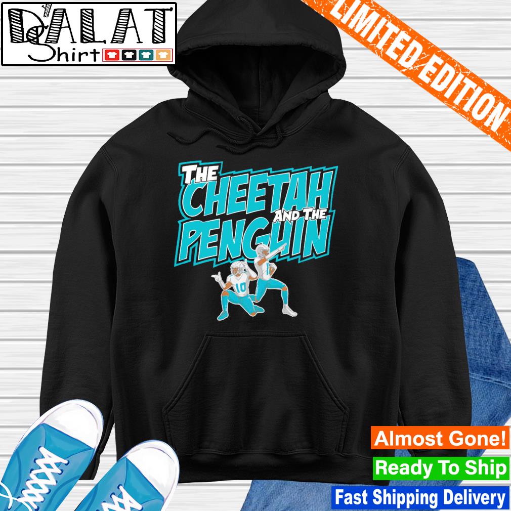 The cheetah and the Penguin Miami Dolphins shirt, hoodie, sweater, long  sleeve and tank top