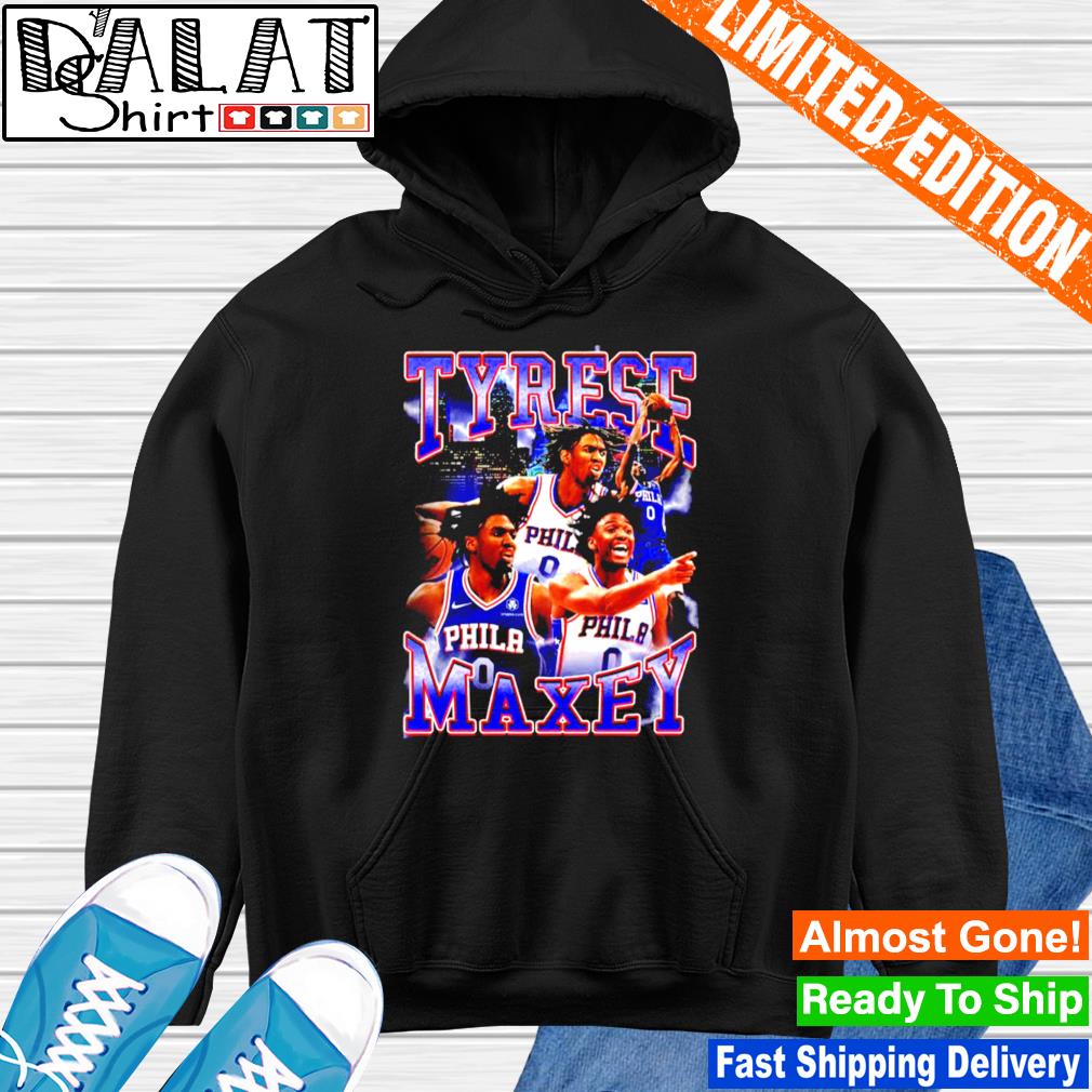 Tyrese Maxey Philadelphia 76ers Vintage Bootleg 90s Shirt, hoodie