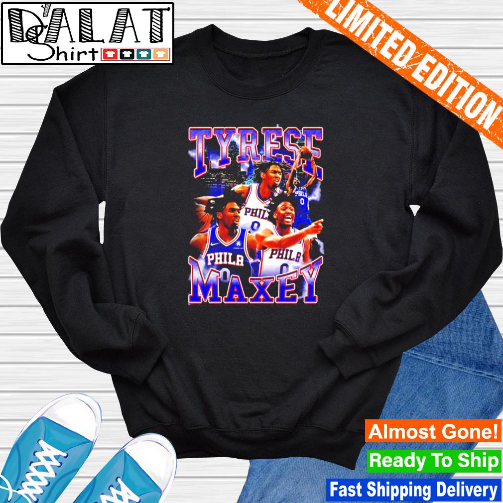 Tyrese Maxey Philadelphia 76Ers 90S Style Vintage Bootleg Shirt, hoodie,  sweater and long sleeve