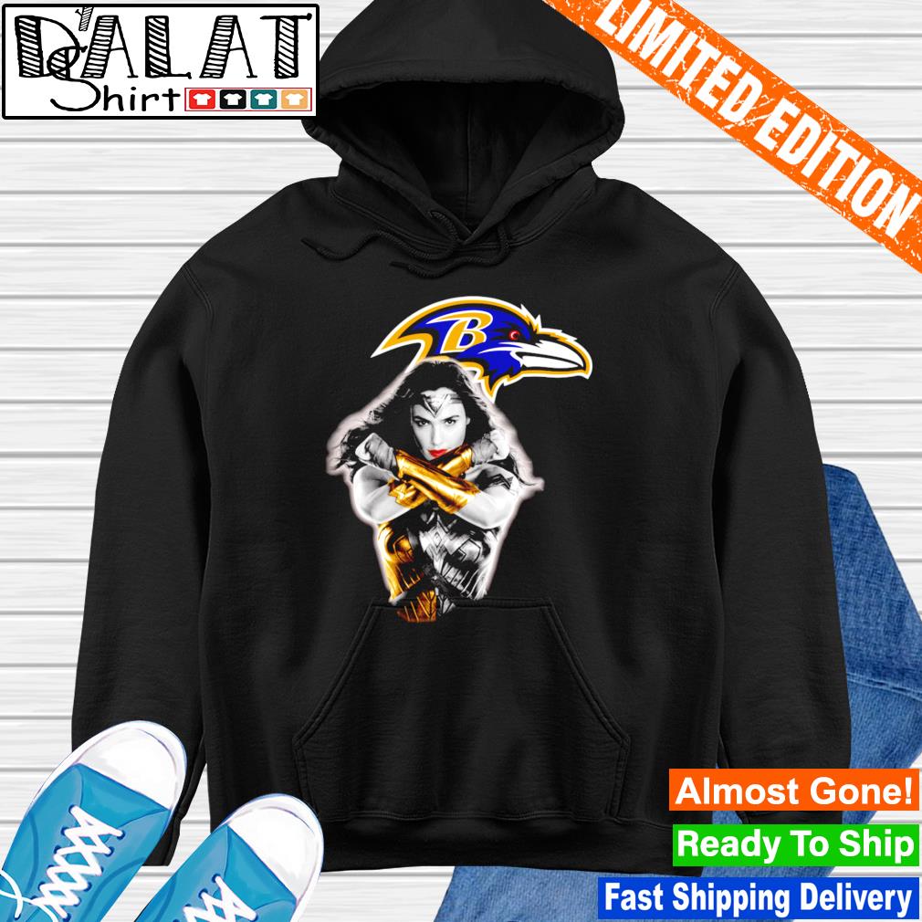 Wonder Woman: Baltimore Ravens T-Shirt - TeeNaviSport