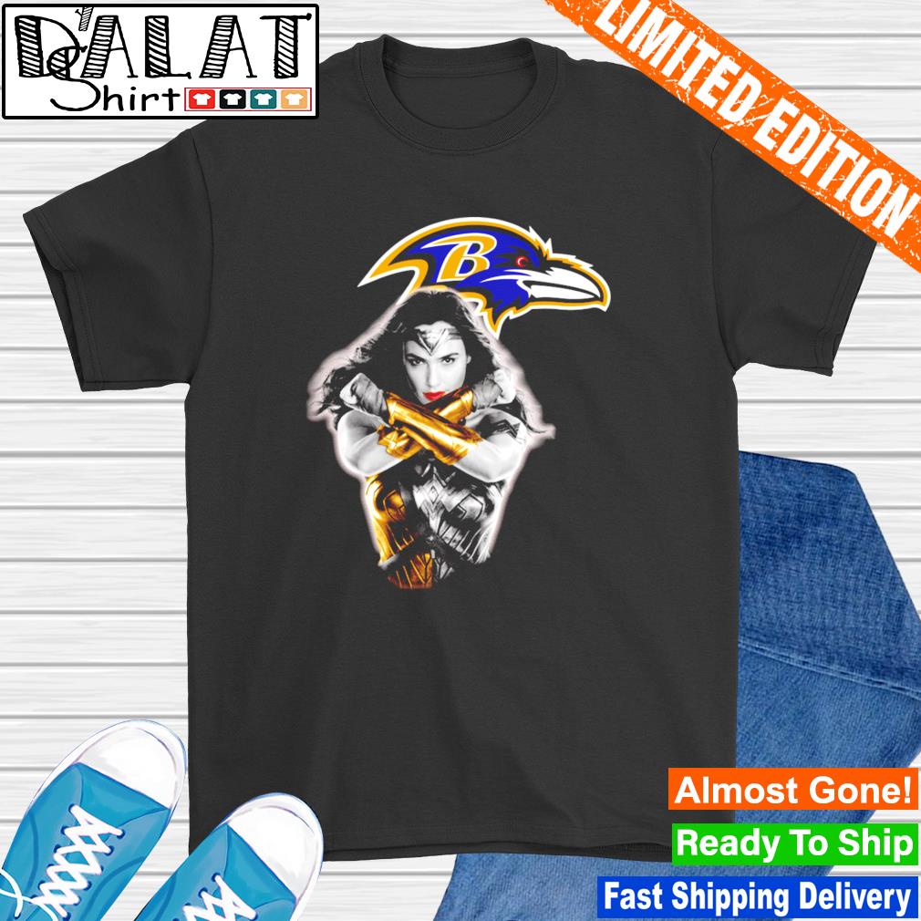 Wonder Woman: Baltimore Ravens T-Shirt - TeeNaviSport