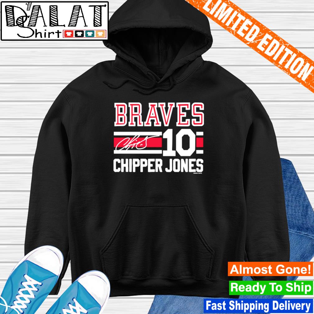 Chipper Jones 10 Atlanta Braves signature baseball shirt, hoodie