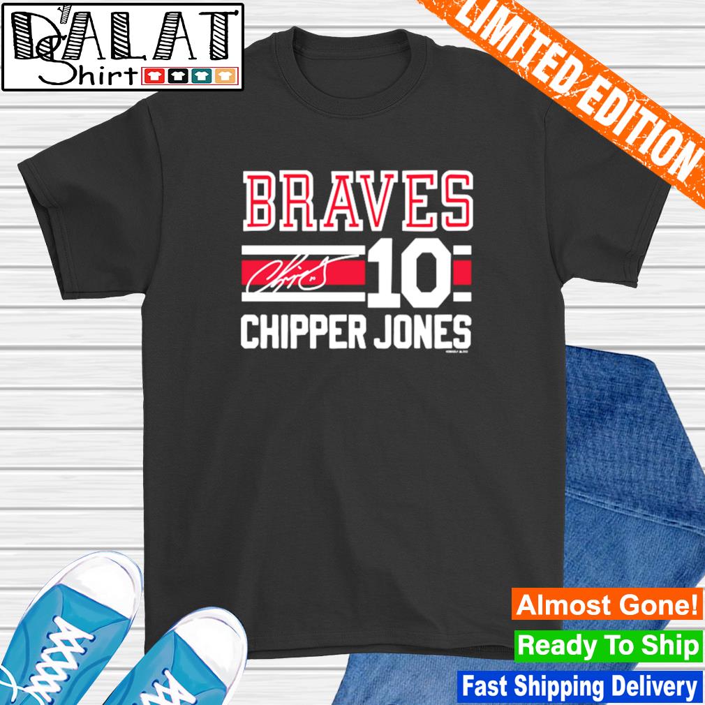 10 Atlanta Braves Chipper Jones Signature shirt, hoodie, sweater, long  sleeve and tank top