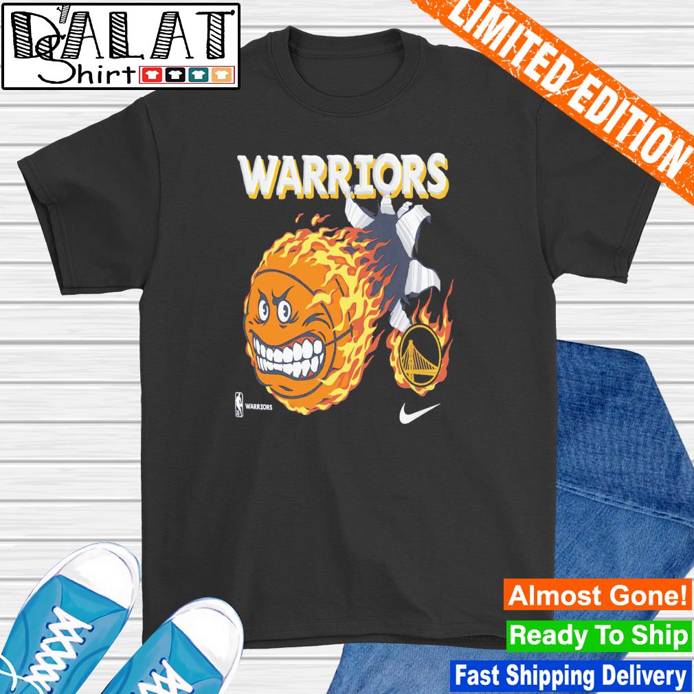NIKE Golden State Warriors Cartoon Ball Dri-FIT NBA T-Shirt DH7023