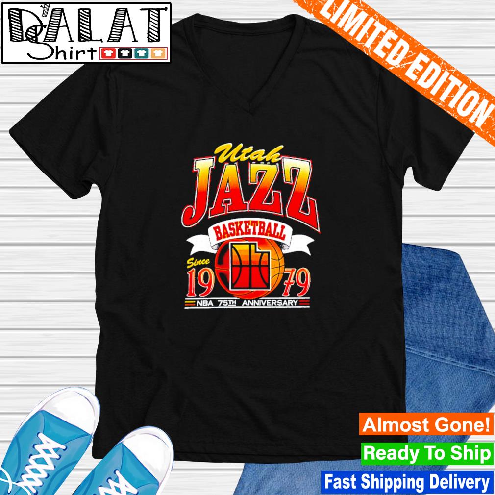 Utah Jazz Basketball Since 1979 Nba 75Th Anniversary shirt - Dalatshirt