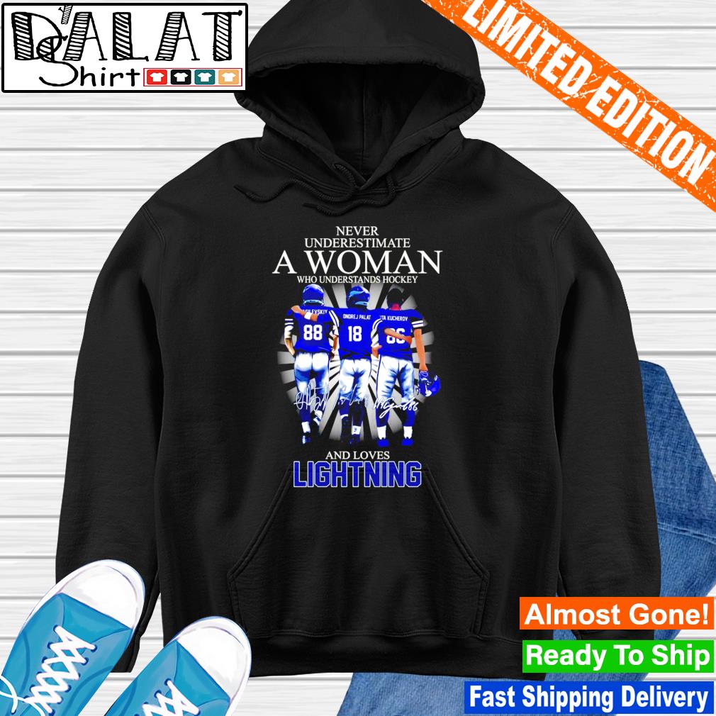 Never underestimate a woman who understands Hockey and loves Tampa Bay  Lightning shirt, hoodie, sweater, long sleeve and tank top