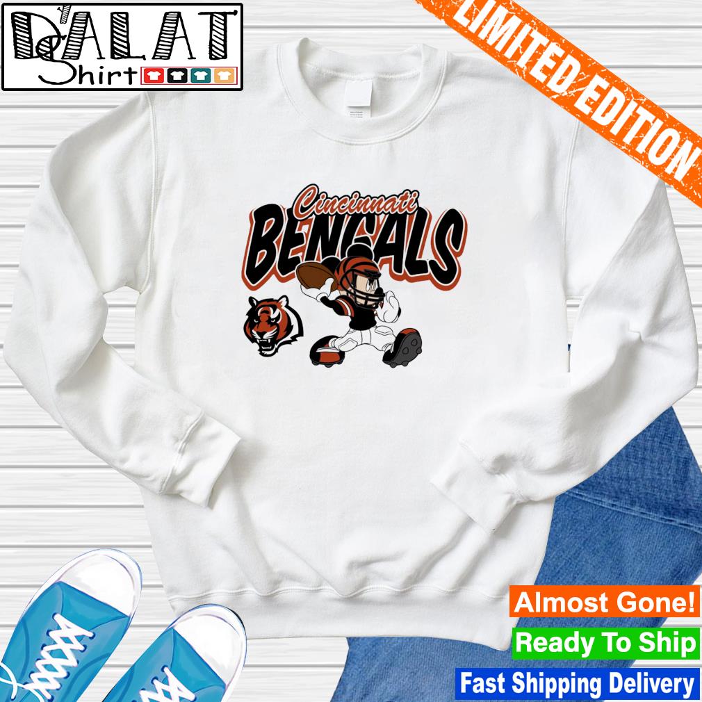 Nice cincinnati Bengals Mickey Mouse Toddler Disney Lil Playmaker shirt -  Dalatshirt