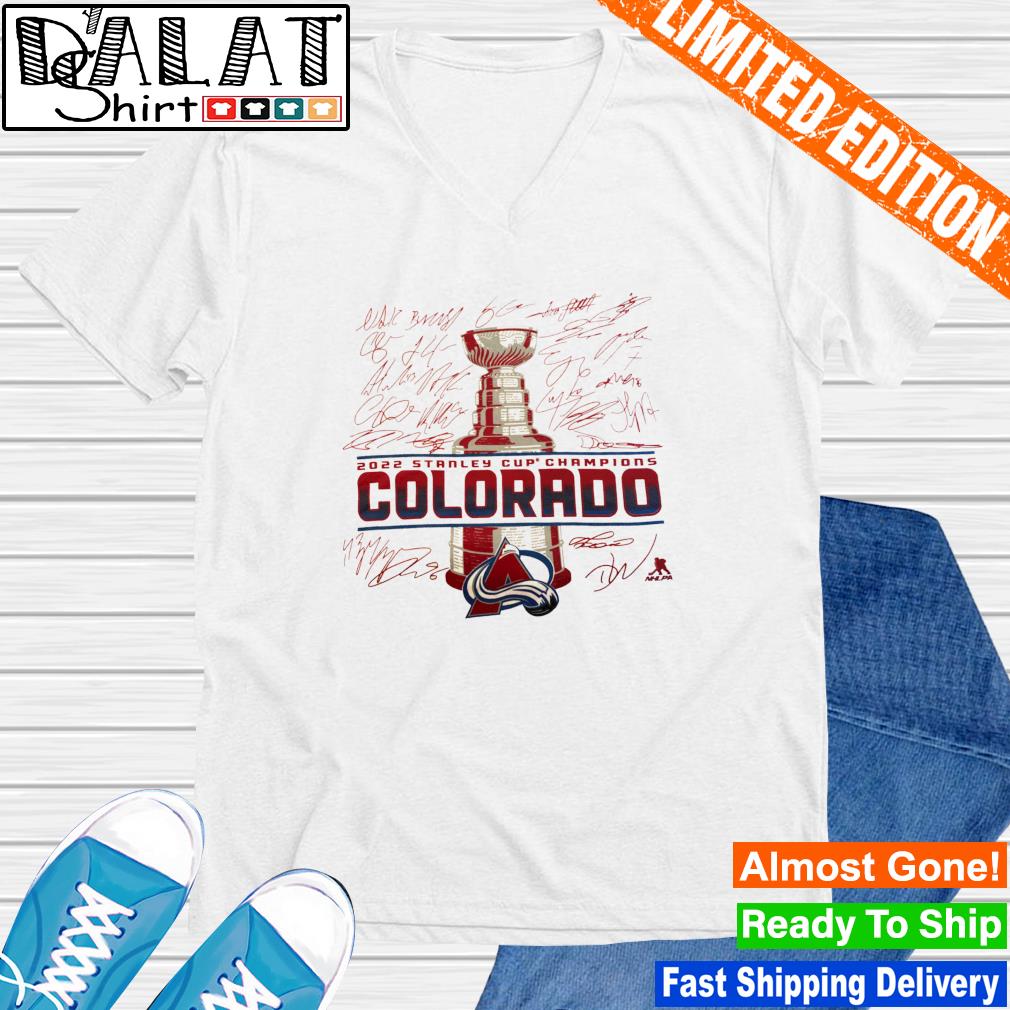 Colorado Avalanche Too Many Men Stanley Cup Champions 2022 Signatures shirt,  hoodie, sweater, long sleeve and tank top